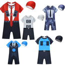 Skibidi fiú fürdőruha és sapka WC - több változatban