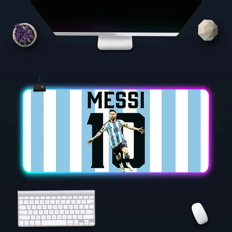 RGB világító billentyűzet és egérpad Lionel Messi - több változatban