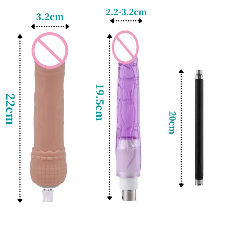 Erőteljes automatikus maszturbáló gép + 2 dildó