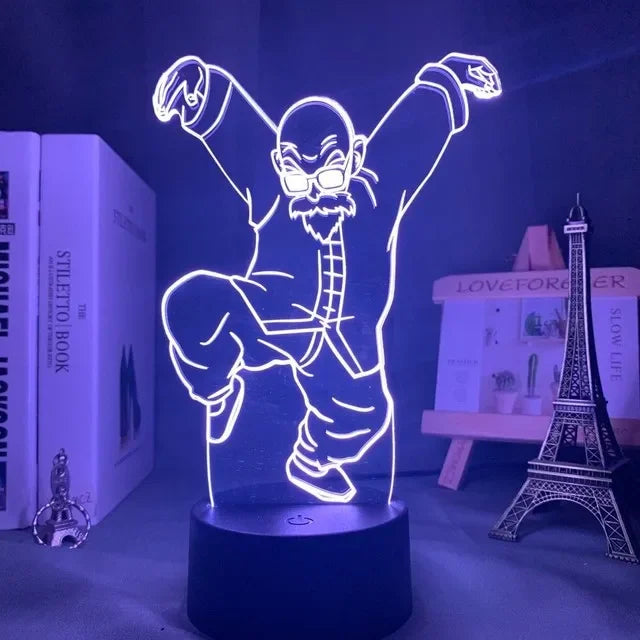Lámpa 3D illúzióval Dragon Ball - több változatban