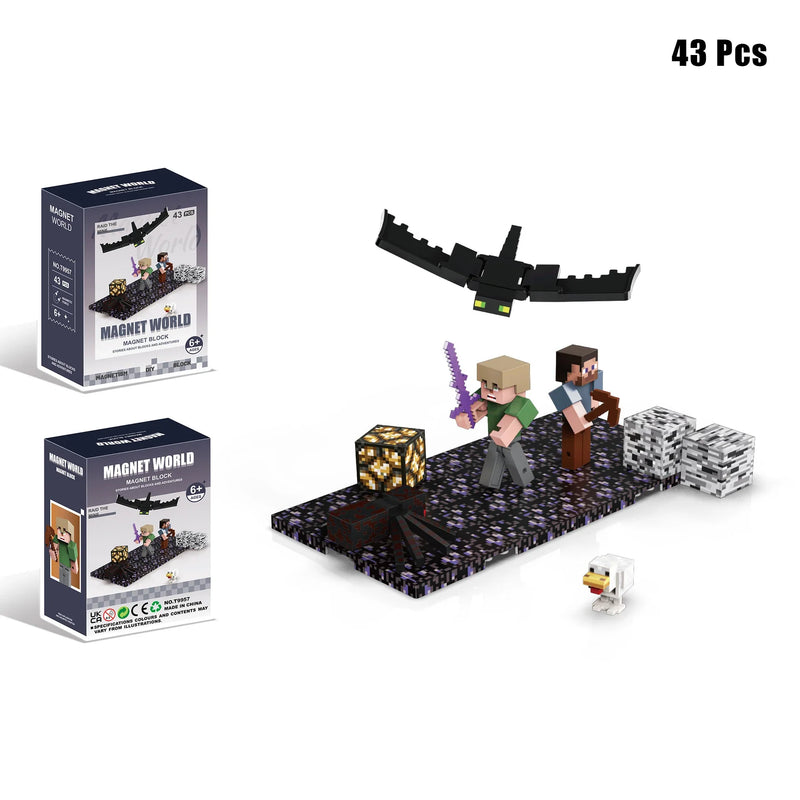 Figurák Minecraft mágneses készlethez - több változatban