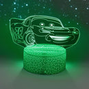 3D illúziós lámpa Verdák 3 - Lightning McQueen