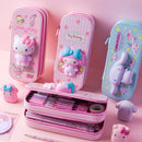 Lányok iskolai tolltartó Hello Kitty 3D - több változatban