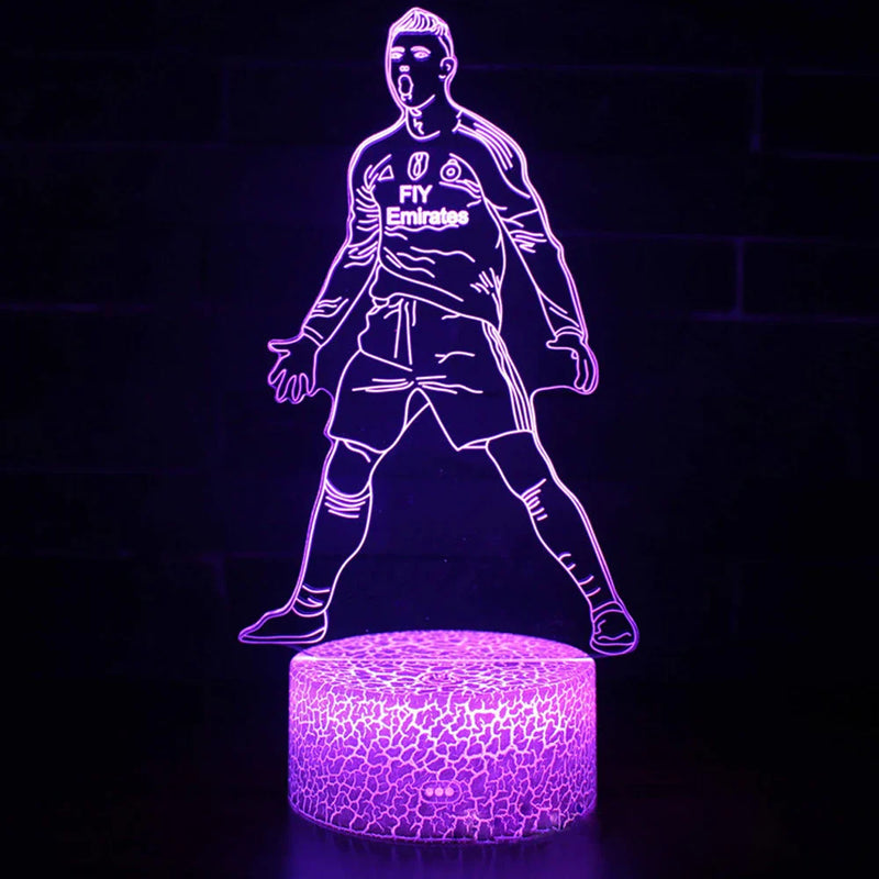 Lámpa Cristiano Ronaldo 3D-s illúziójával - több változatban