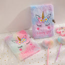 Lányok Plüss jegyzetfüzet Egyszarvú - több változatban