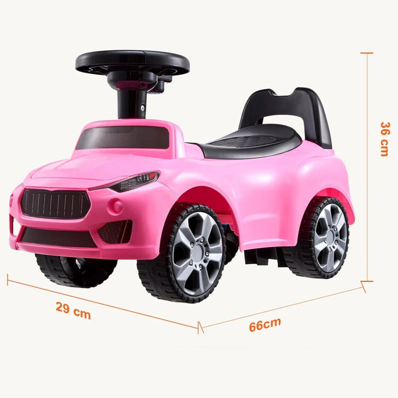 Gyermek autó alakú roller kormánykerékkel