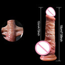 Valósághű vibrátor mozgó fitymával - több változatban