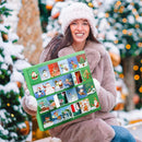 Adventi naptár karácsonyi zoknikkal - 24 darab (12 pár)