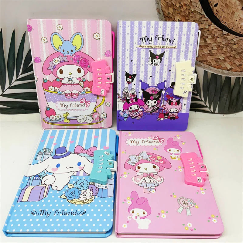 Lány napló Sanrio zárral - több változatban