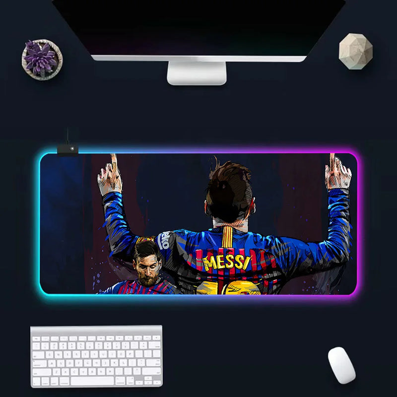 RGB világító billentyűzet és egérpad Lionel Messi - több változatban