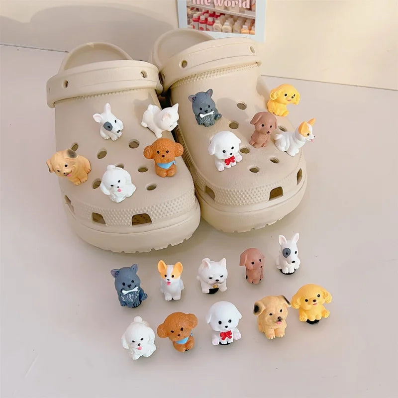 Crocs cipődekoráció kutyák alakjában - 10 db