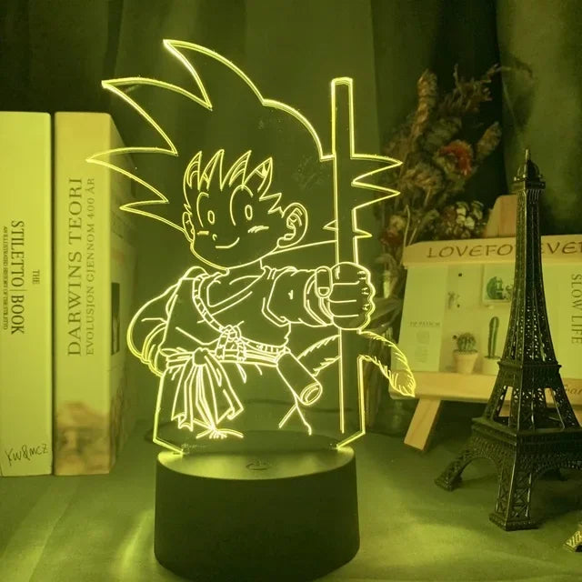 Lámpa 3D illúzióval Dragon Ball - több változatban