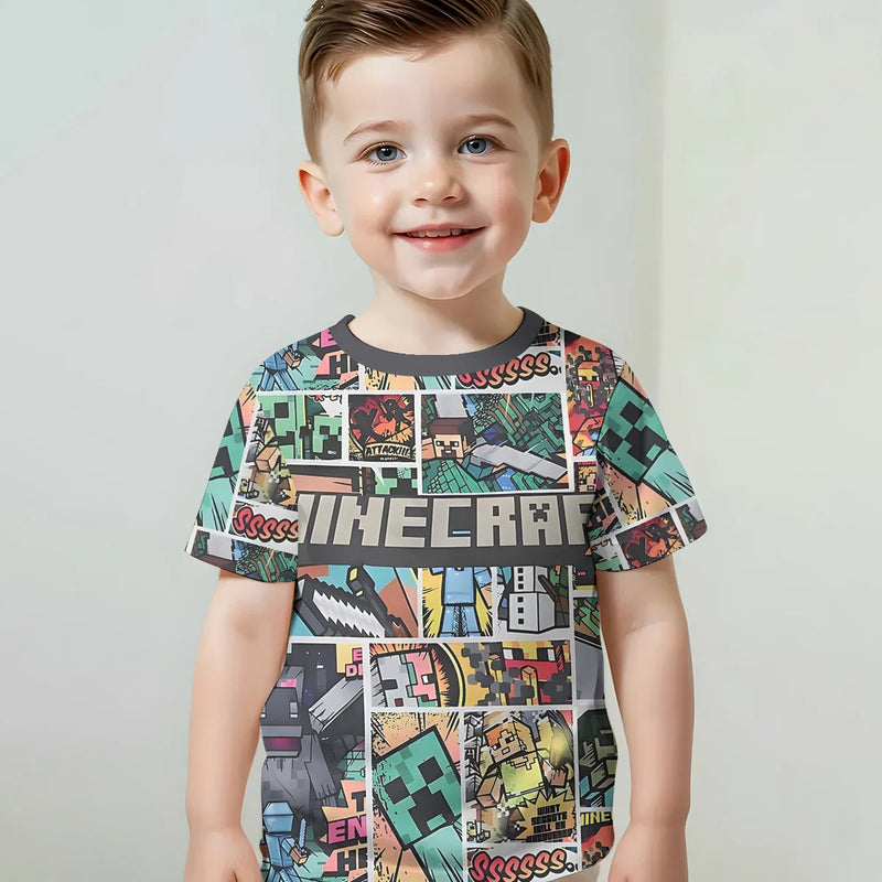 Stílusos gyerek póló Minecraft - több változatban