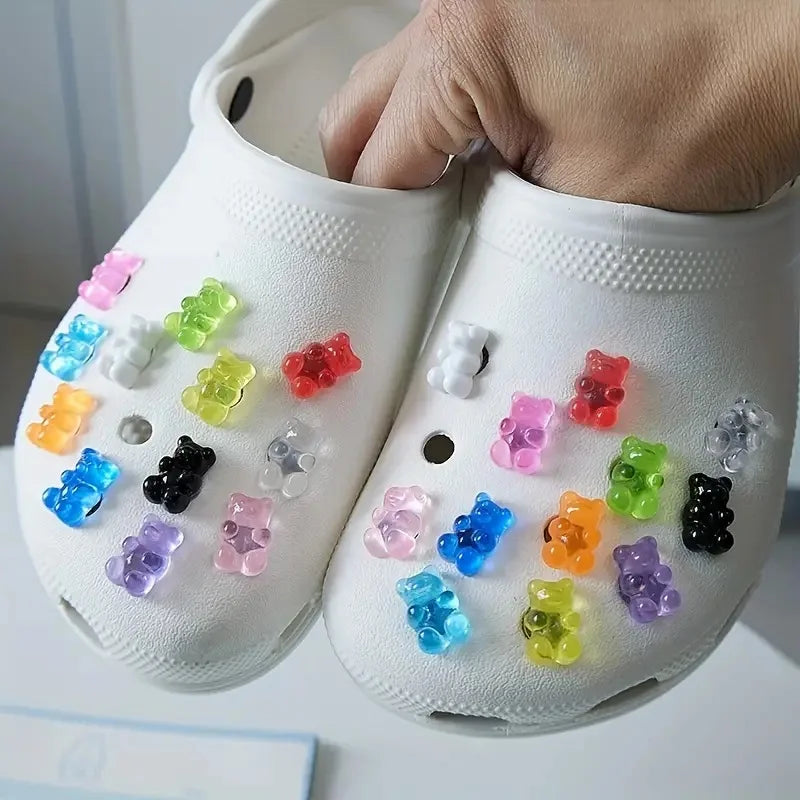 Crocs cipődíszek cukorkás gumimacik formájában