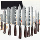 NordicSteel™ professzionális damaszkuszi acél konyhakés készlet