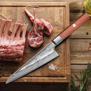 Damaszkuszi acélból készült Honesuki kés