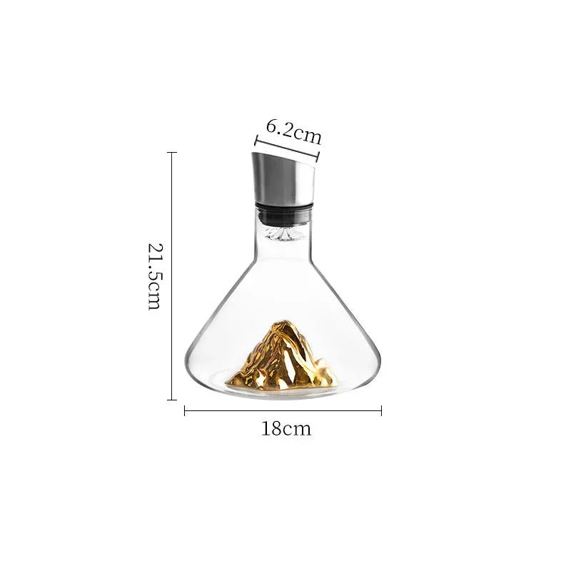 Kézzel készített kristály dekantáló whiskyhez és borhoz - 1500 ml