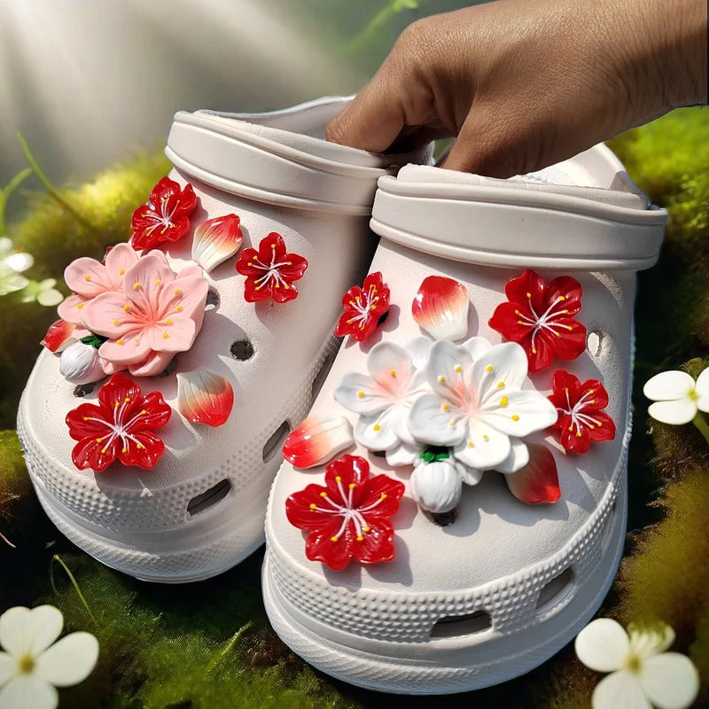 Crocs cipődíszek virág alakban - több változatban