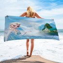 Dizájner lányok fürdőlepedője Jégvarázs - több változatban