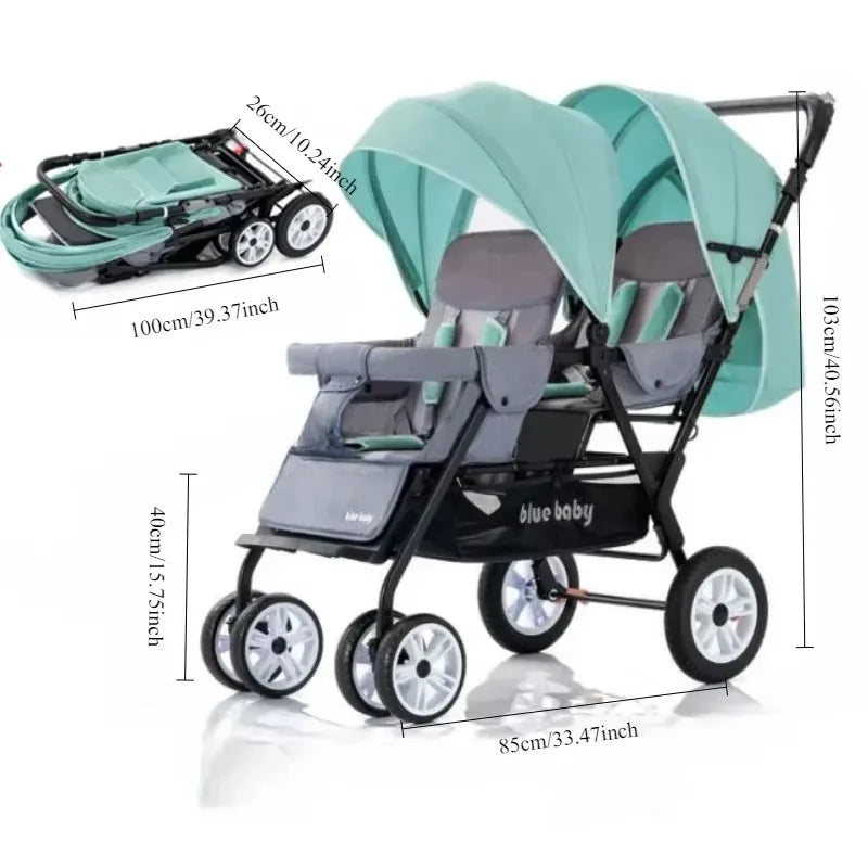 BabyNest™ babakocsi ikrek számára - több változatban