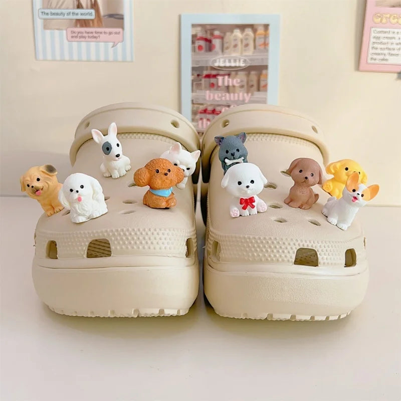 Crocs cipődekoráció kutyák alakjában - 10 db