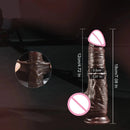 Valósághű vibrátor mozgó fitymával - több változatban