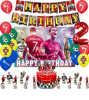 Születésnapi foci party készlet Cristiano Ronaldo lufikkal - több változatban