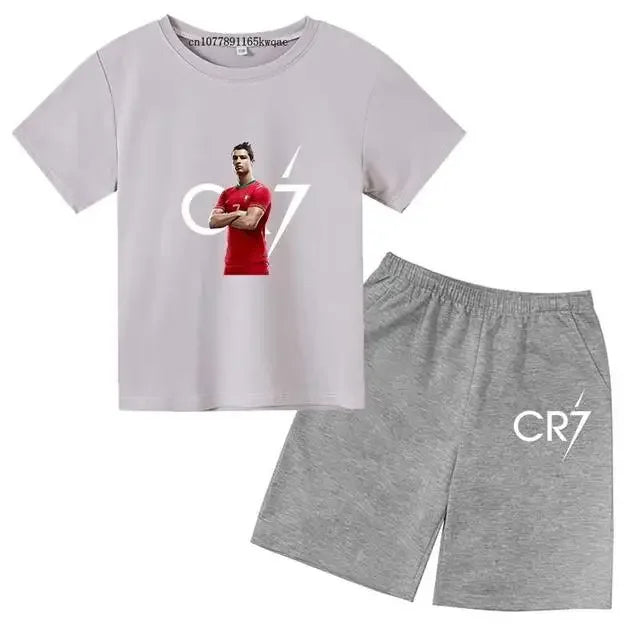 Gyerek nyári szett pólóval és rövidnadrággal Cristiano Ronaldo - több változatban