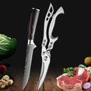 SharpMaster™ konyhai késkészlet damaszkuszi mintával és ollóval