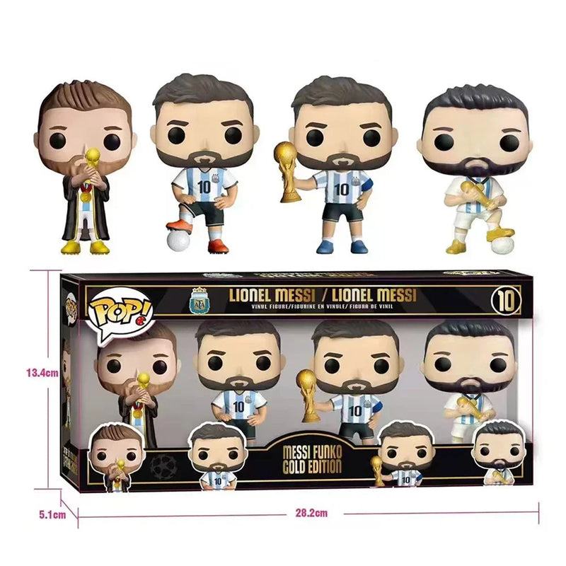 Design labdarúgó Figurák Lionel Messi - 4 db