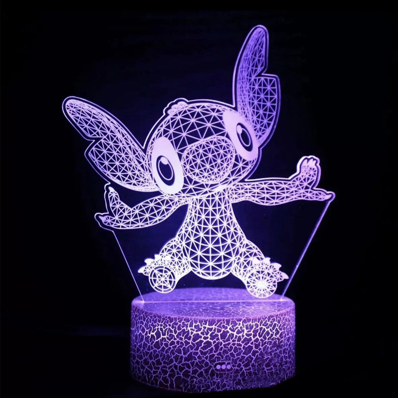 3D illúziós lámpa Stitch - több változatban