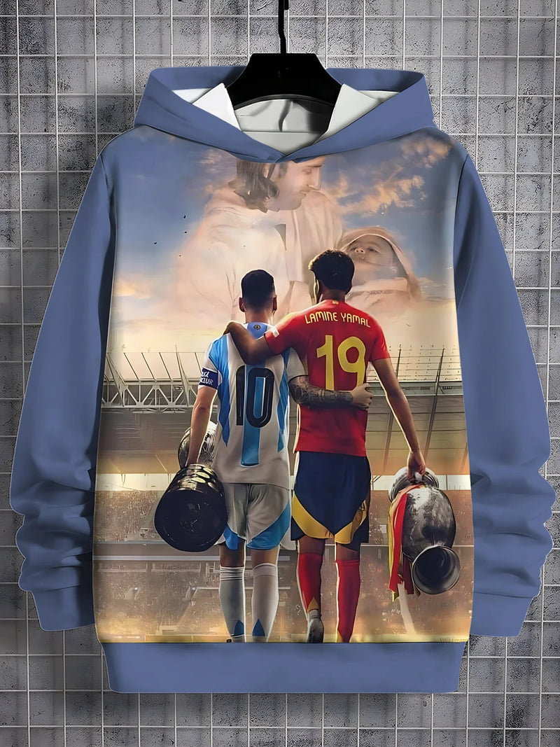 Gyerekek Foci pulóver Lionel Messi és Lamine Yamal