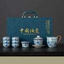 Hagyományos japán porcelán teáskészlet - Matcha