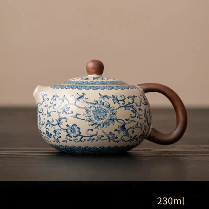 Hagyományos kínai porcelán teáskészlet