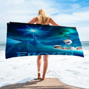 Dizájner lányok fürdőlepedője Jégvarázs - több változatban