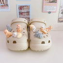 Nagyméretű Crocs cipődíszek macska alakban - 8 db