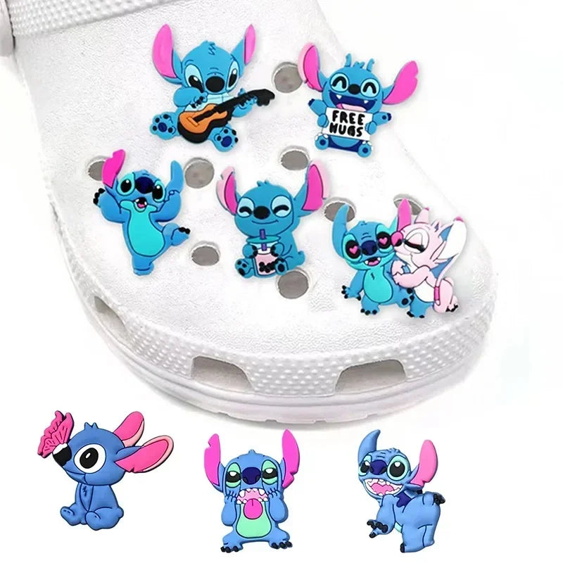 Crocs gyerek cipődíszek Stitch - 8 db