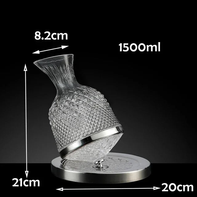 Design boros dekantáló - 360°-ban forgatható dekantáló, 1,5 l
