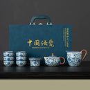 Hagyományos japán porcelán teáskészlet - Matcha