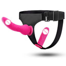 Dupla felcsatolható vibrátor pánttal - több változatban