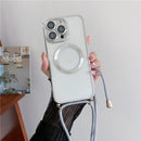 Átlátszó tok és pánt iPhone 11-14 készülékhez, beleértve a Pro/Pro Max készüléket is - több változatban