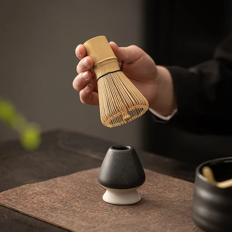 Bambusz Matcha teakeverő
