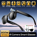 Intelligens AI szemüveg - HD kamera, Bluetooth hívás, fordítás és AI funkciók
