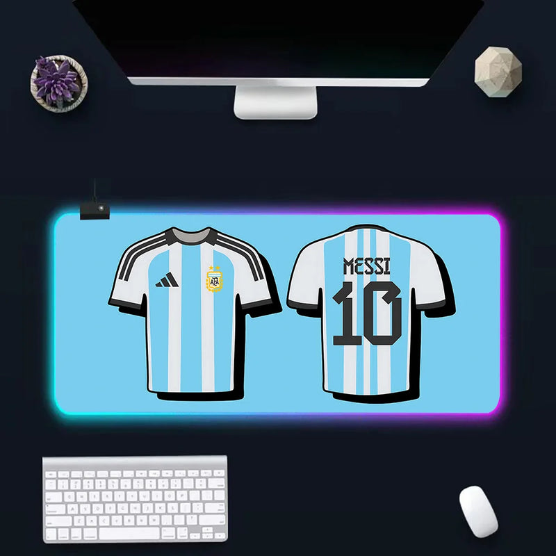 RGB világító billentyűzet és egérpad Lionel Messi - több változatban