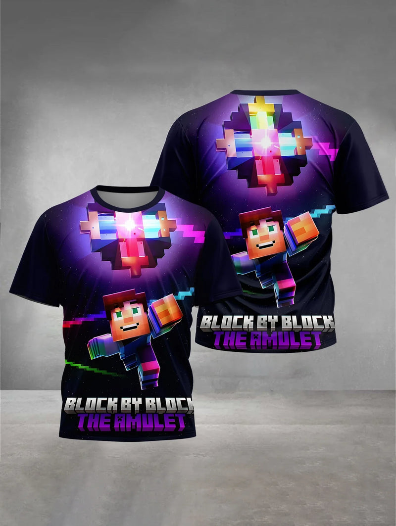 Stílusos gyerek póló Minecraft - több változatban