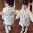 Lányok téli kabát egyszarvú