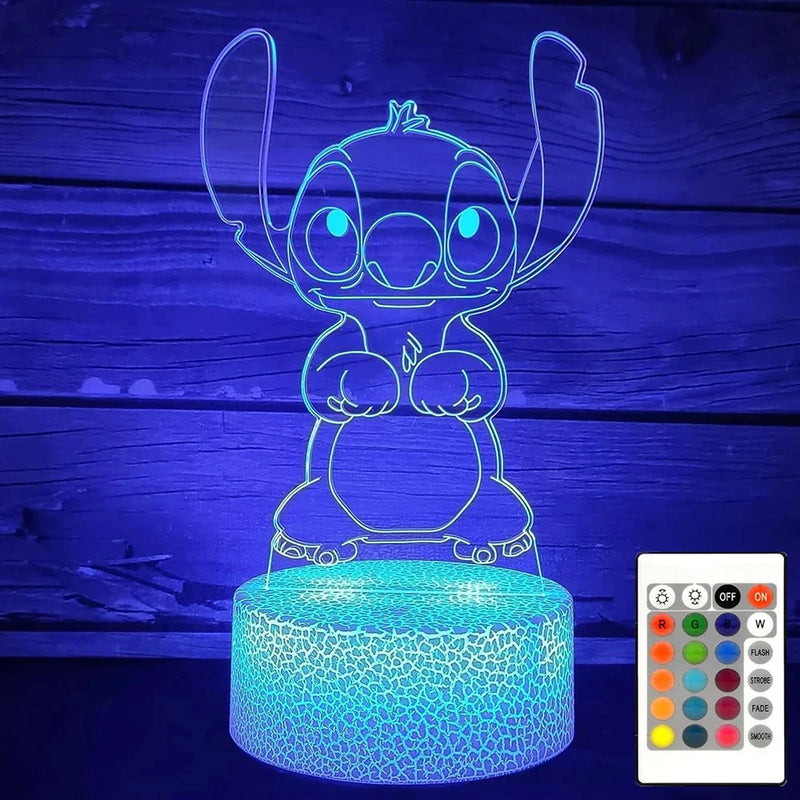 3D illúziós lámpa Stitch - több változatban