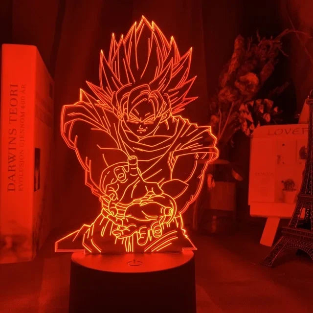 Lámpa 3D illúzióval Dragon Ball - több változatban
