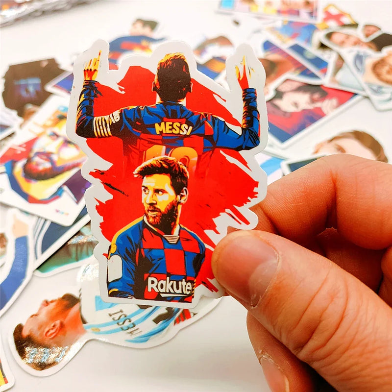 Színes Lionel Messi Soccer matricák - több változatban