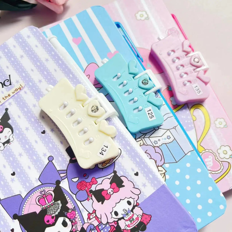 Lány napló Sanrio zárral - több változatban